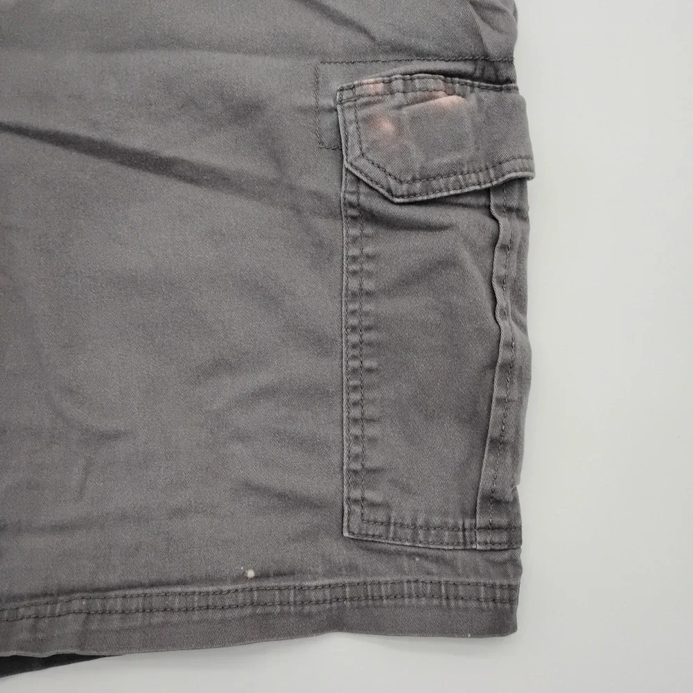 George Mens Cargo Shorts Gray Size 38 Cotton Stretch Casual Utility Outdoor